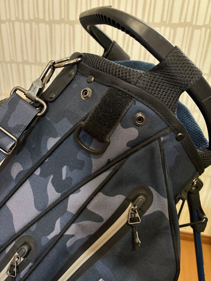 BEAMS GOLF ビームスゴルフ ブルーグレーカモ キャディバック 美品