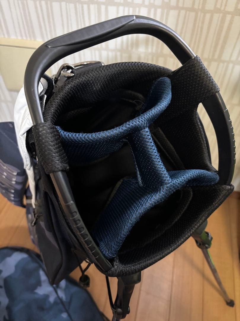 BEAMS GOLF ビームスゴルフ ブルーグレーカモ キャディバック 美品