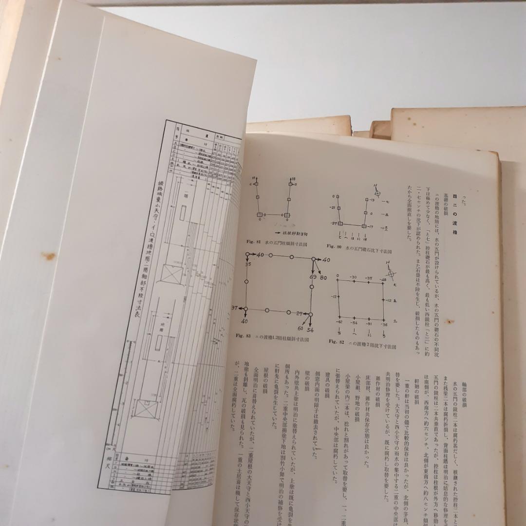 姫路城保存修理工事報告書　6冊　【Ⅱ附図欠】