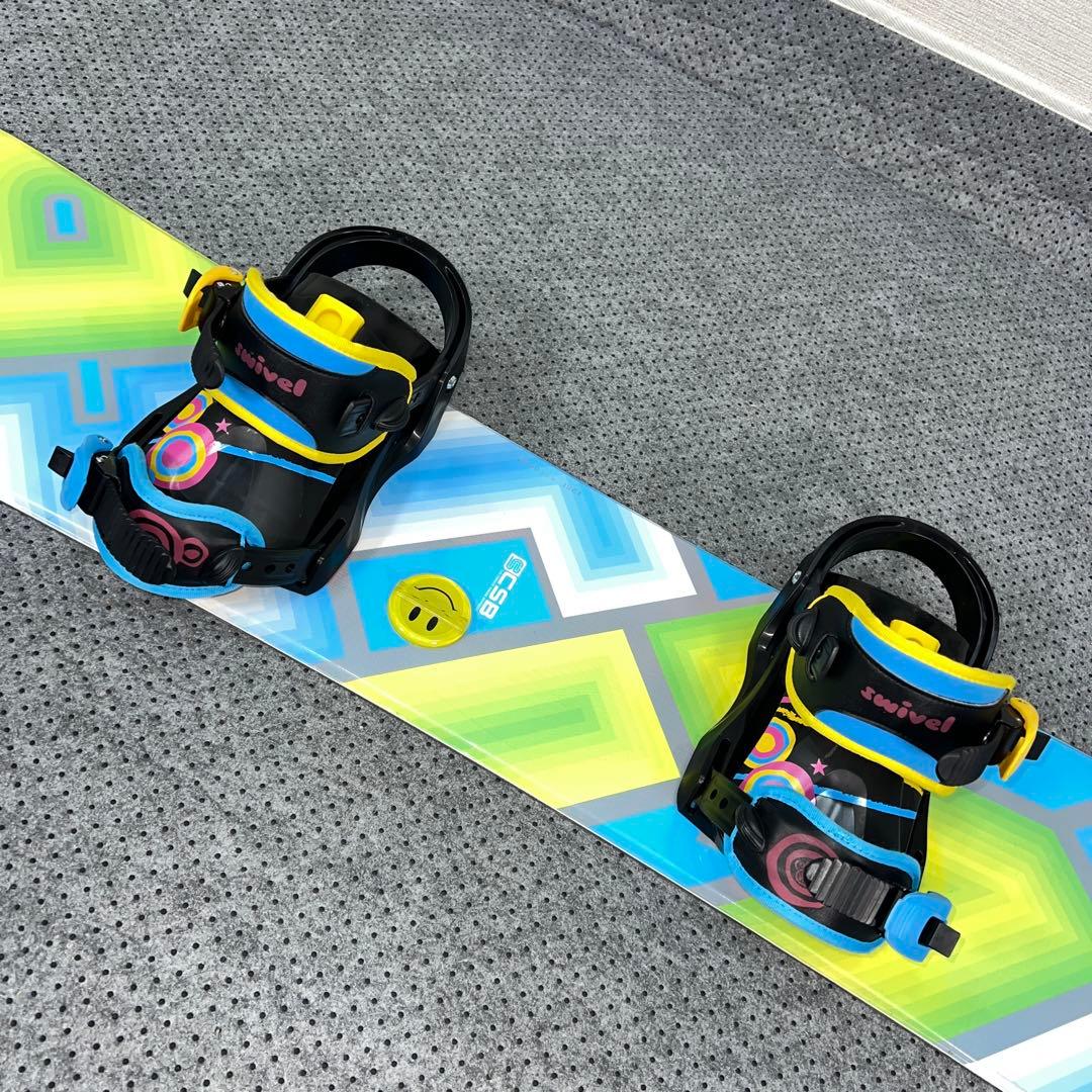 ５回使用 キッズスノーボード 128cm CSB×バイン×BOAブーツ