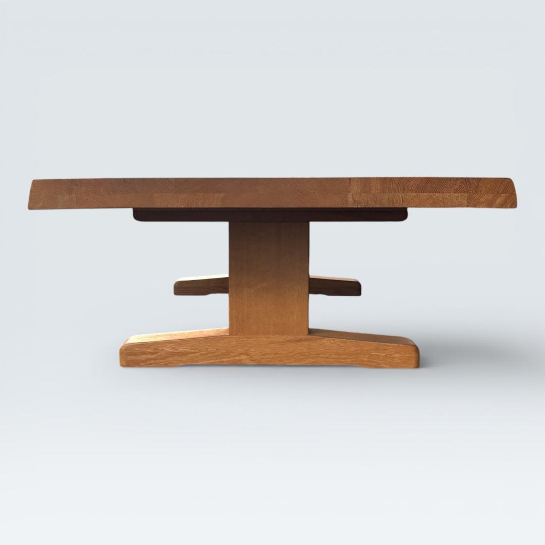 【名作】柏木工(KASHIWA) ナラ無垢材 センターテーブル 耳付き 飛騨家具