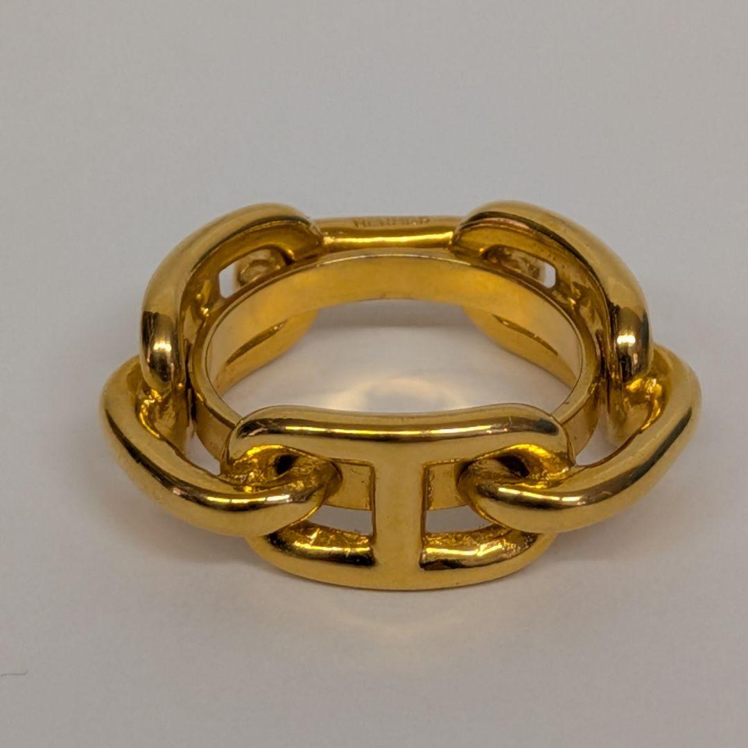 あ*や様 HERMES ゴールド チェーンリング　スカーフリング　Z215