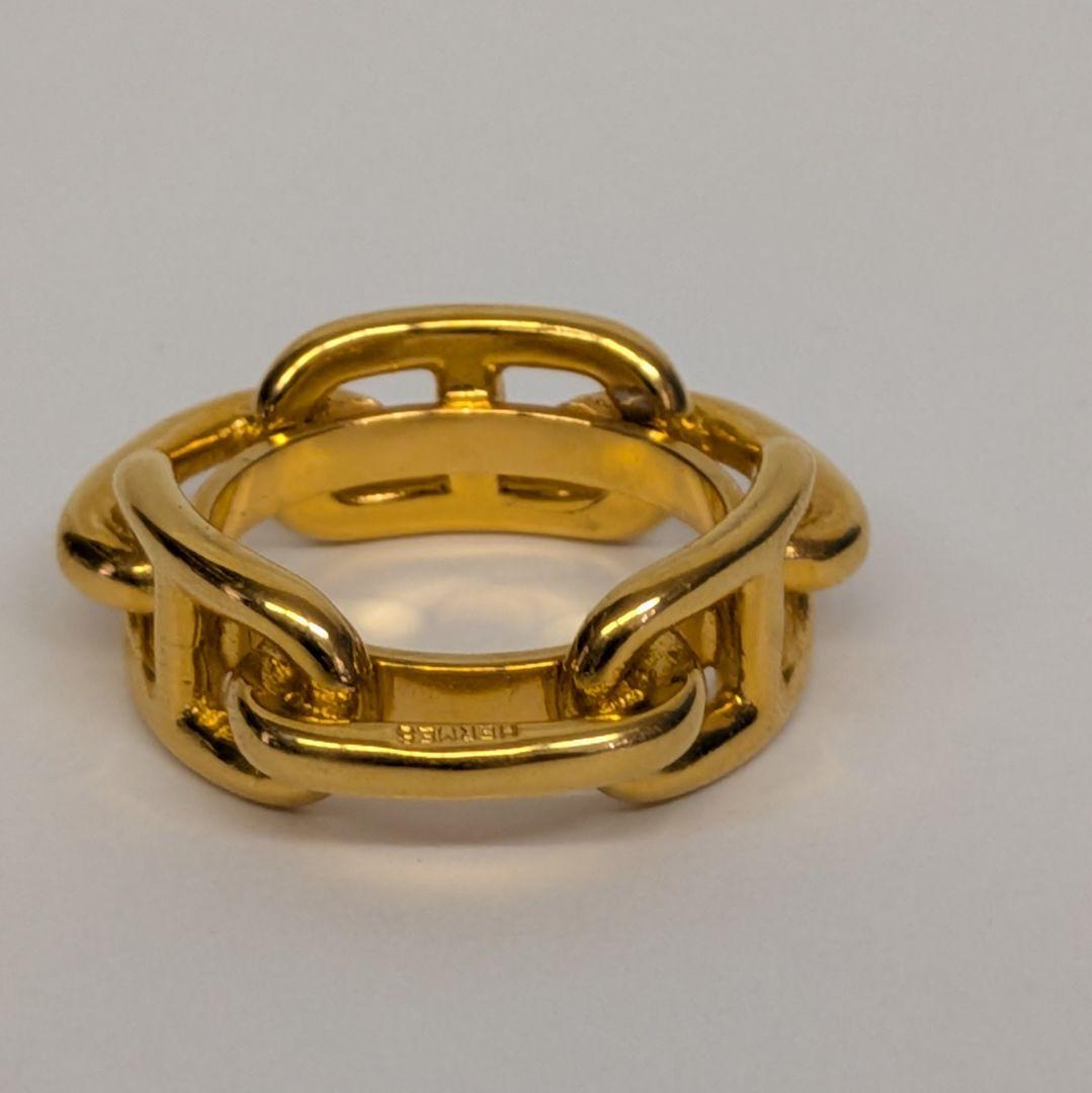 あ*や様 HERMES ゴールド チェーンリング　スカーフリング　Z215