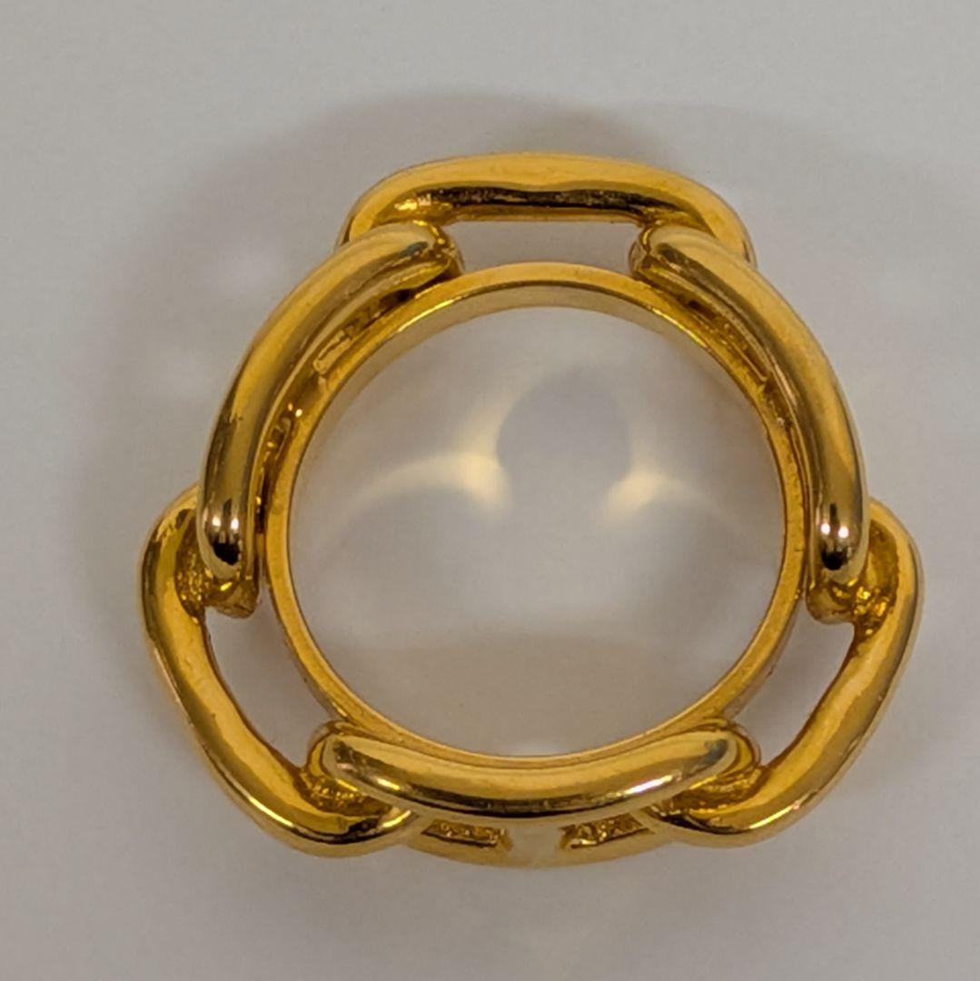 あ*や様 HERMES ゴールド チェーンリング　スカーフリング　Z215