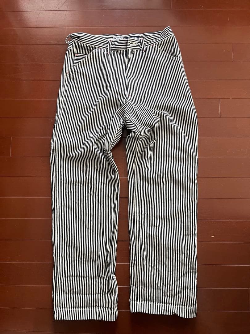 HOUSTON/ヒューストンインディゴヒッコリーペインターパンツ