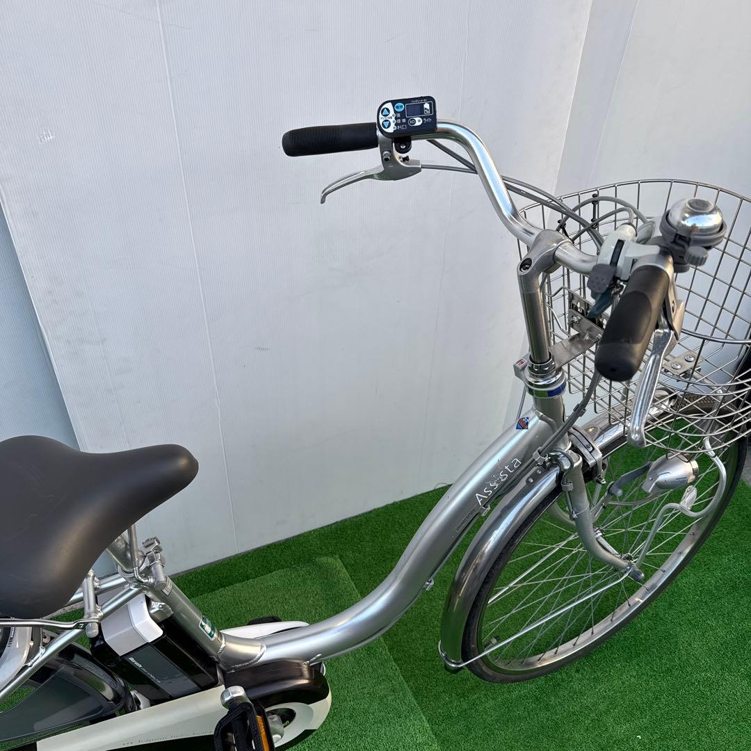 ブリヂストン電動アシスト自転車26インチ 8.9Ah シルバー