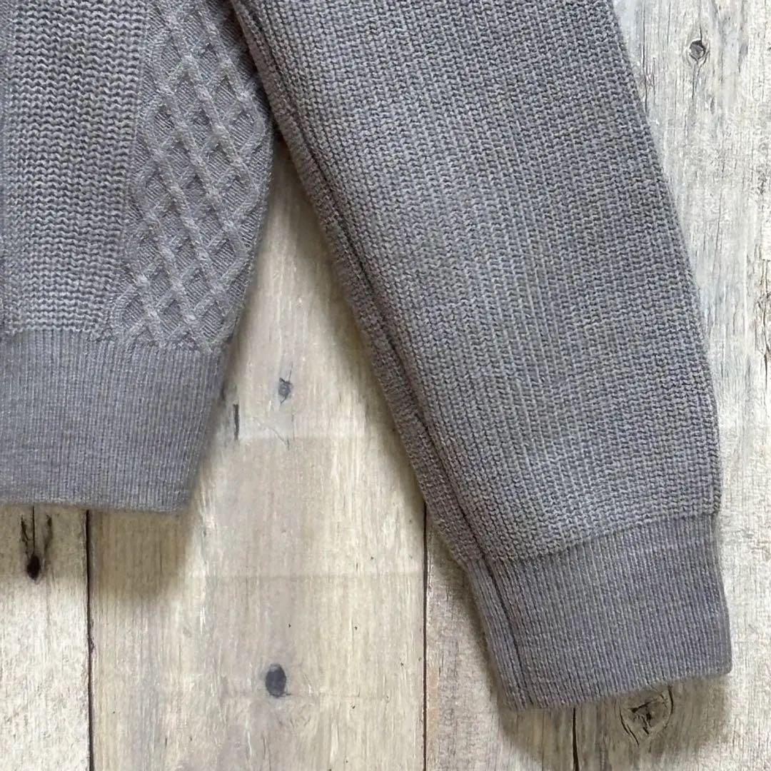 キャロウェイ　ゴルフウェア　セーター　ニット　刺繍ロゴ　タートルネック　ウール混