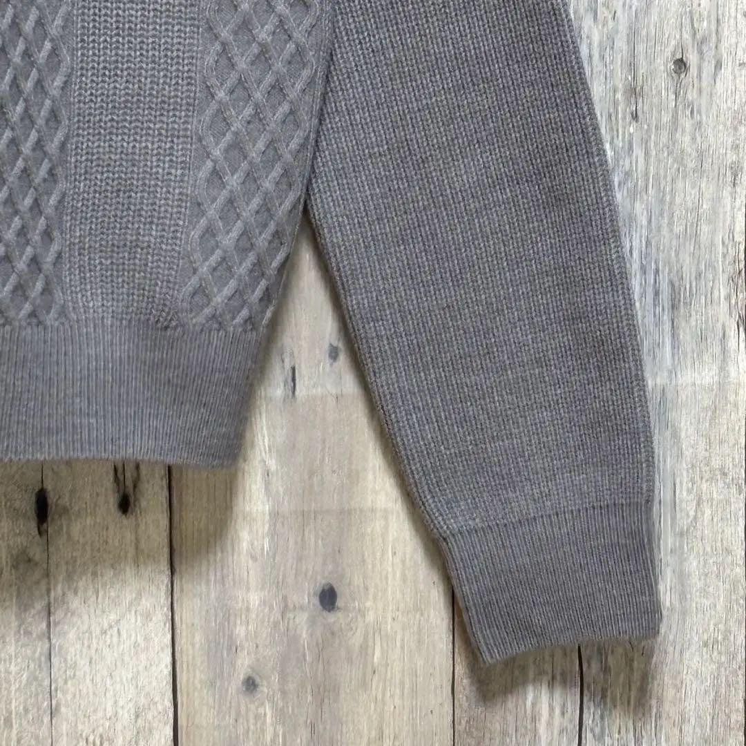 キャロウェイ　ゴルフウェア　セーター　ニット　刺繍ロゴ　タートルネック　ウール混