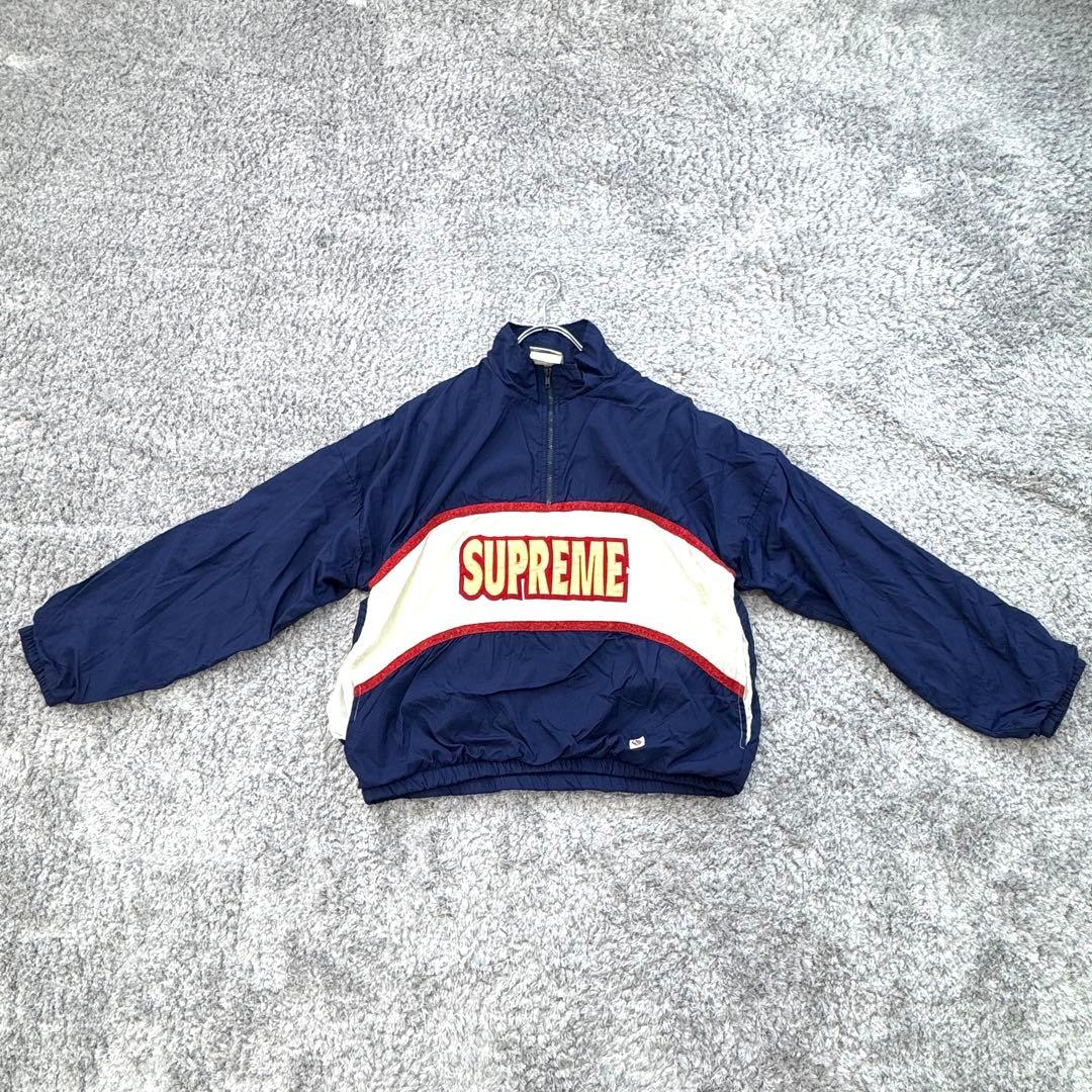 チアリーダー&ダンスチーム【L】紺×白×赤 90s USA製 ナイロンジャケット