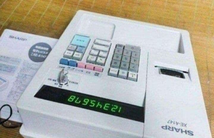 シャープレジスター　XE-A147　PC連携売上管理フル設定無料　012079