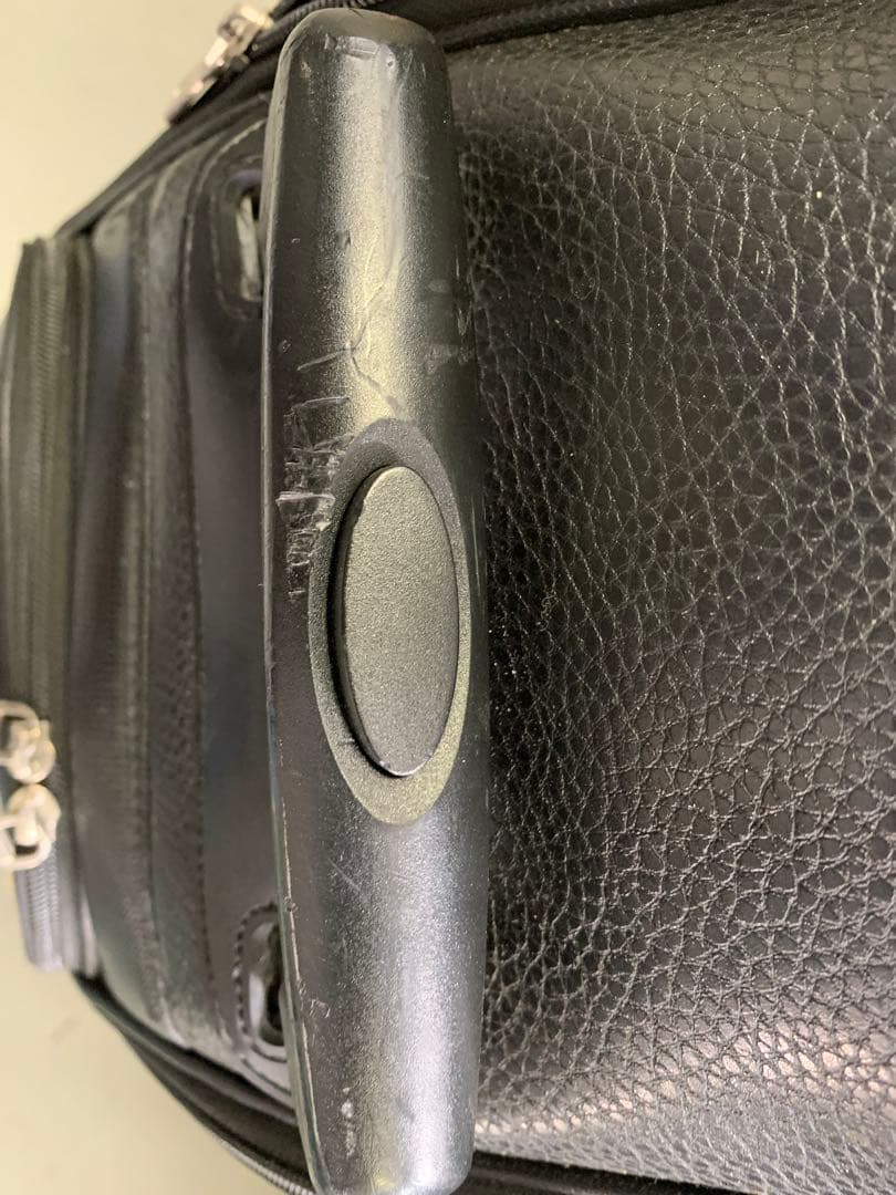 【良品】マンシングウェア　キャディーバッグ　黒/銀