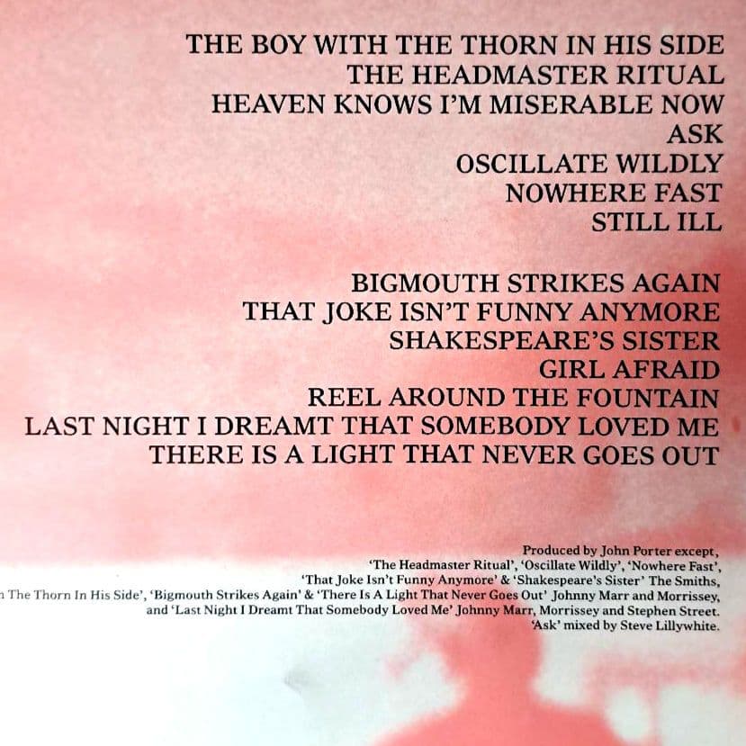 希少　The Smiths　Best　LP　レコード　2枚セット　スミス　ベスト