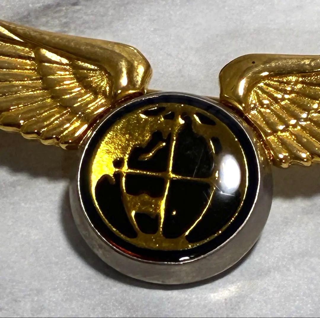 J’s ジャンボ尾崎 地球儀ダブルウイングモデル ブローチ