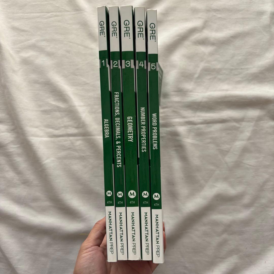 新品未使用 Manhattan Prep GRE Math 5冊セット