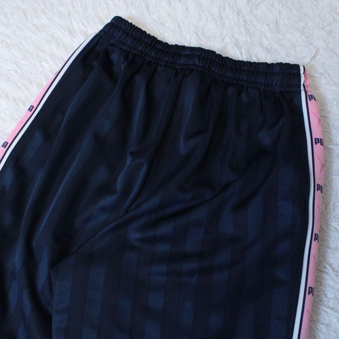 00s PUMA プーマ 上下 セットアップジャージ ピンク 紺 SS Y2K