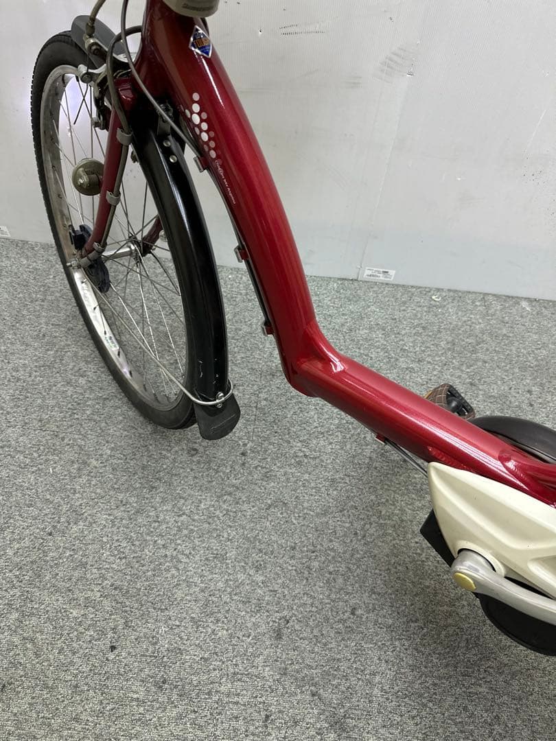 ブリヂストンアンジェリーノ チャイルドシート付き電動自転車　大型フロントカゴ