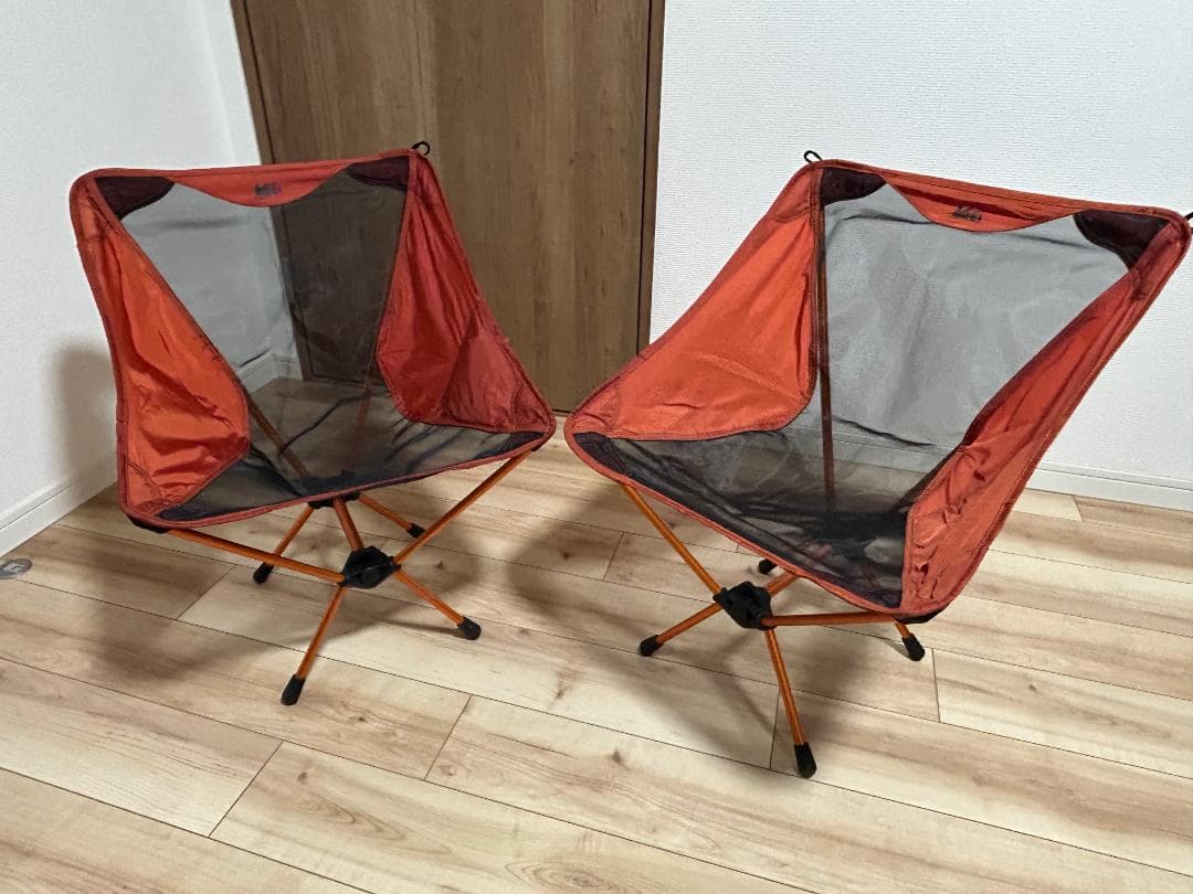 【超美品】REI 折りたたみメッシュアウトドアチェア_①