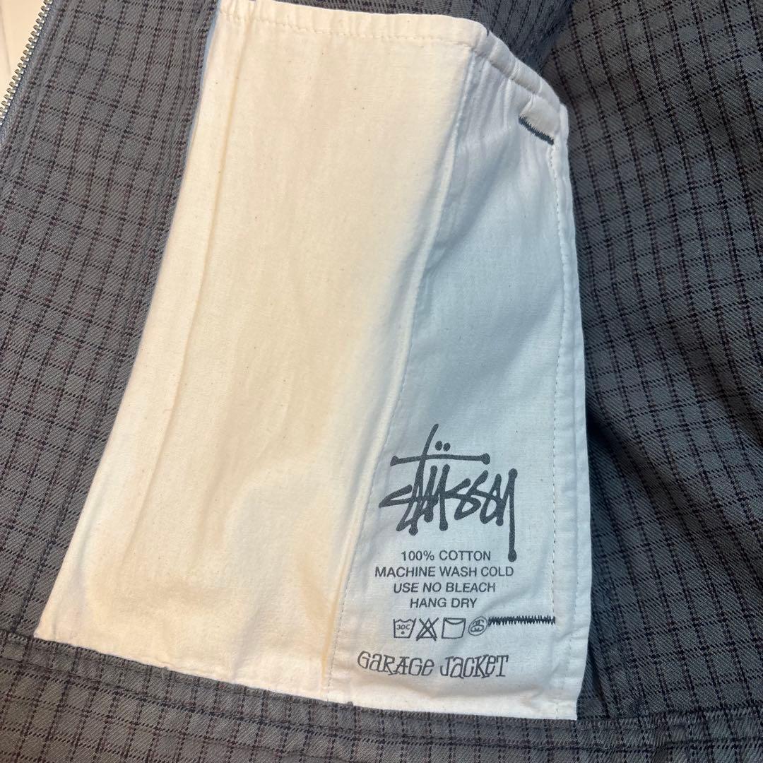 STUSSY Check Garage Jacket(チャコール/Sサイズ)