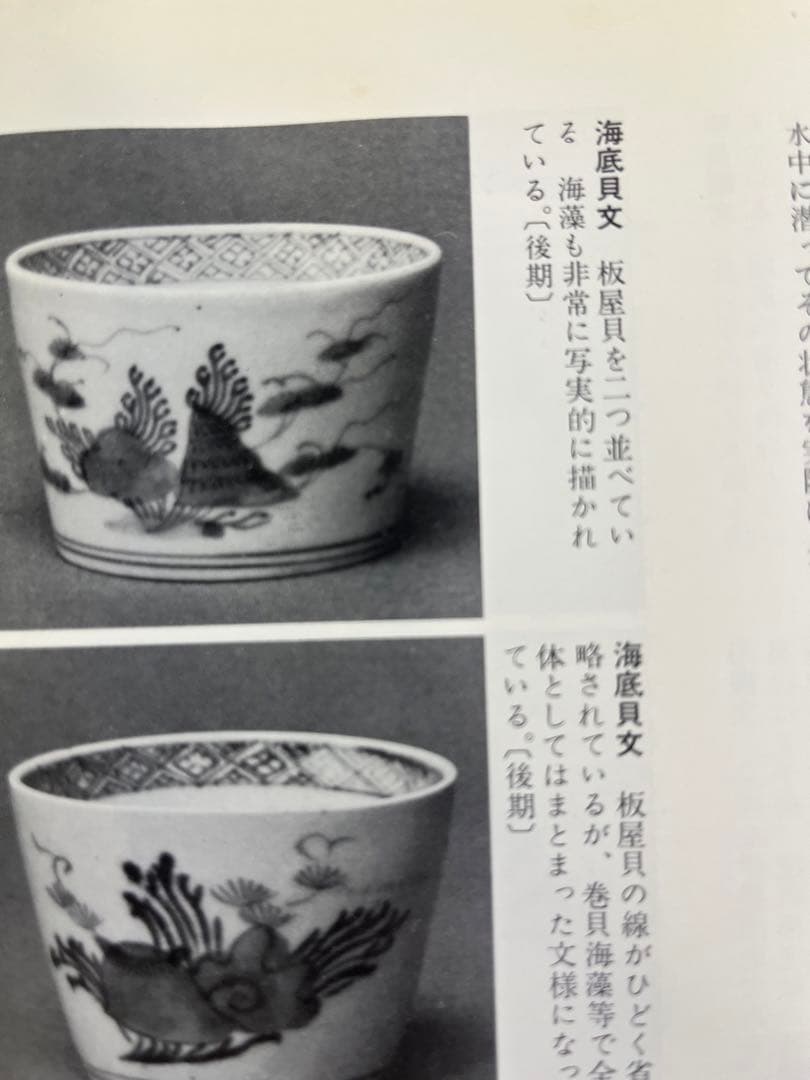 古伊万里　無傷完品　海底　貝　海藻　そば猪口　蕎麦猪口　そばちょこ