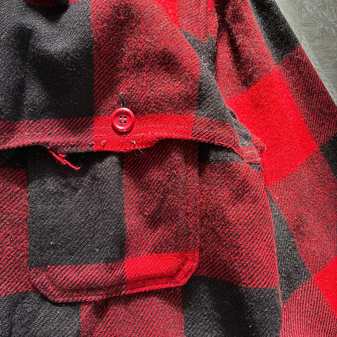 90s Woolrich バッファローチェックジャケット TALONジップ M