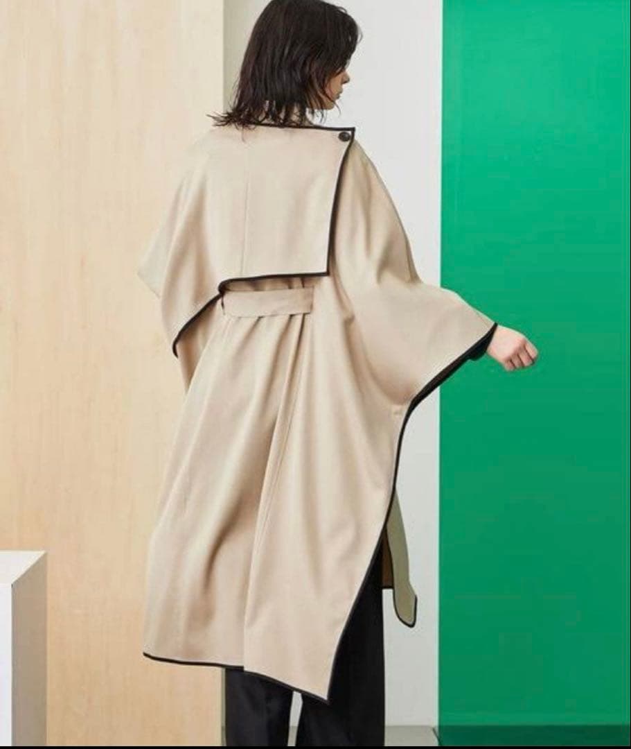 【UNITED TOKYO】オブリークカッティングケープコート