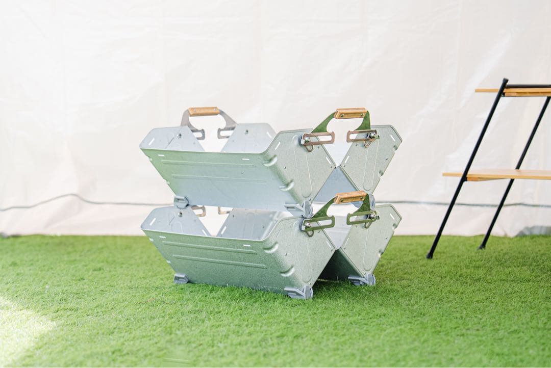 スノーピークの人気収納「シェルフコンテナ25（UG-025G）」2個セット