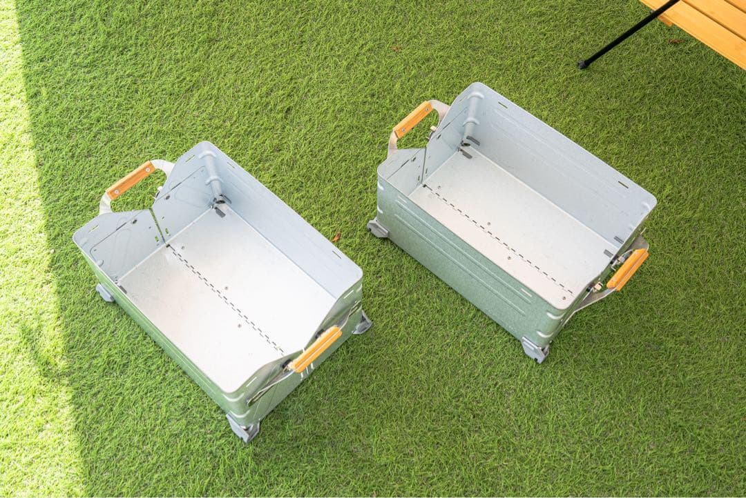 スノーピークの人気収納「シェルフコンテナ25（UG-025G）」2個セット