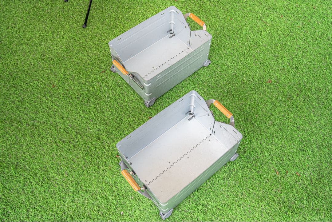 スノーピークの人気収納「シェルフコンテナ25（UG-025G）」2個セット