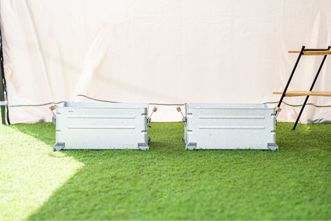 スノーピークの人気収納「シェルフコンテナ25（UG-025G）」2個セット