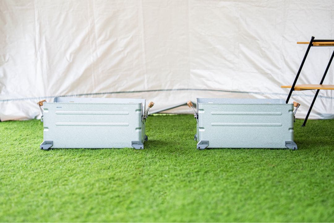 スノーピークの人気収納「シェルフコンテナ25（UG-025G）」2個セット