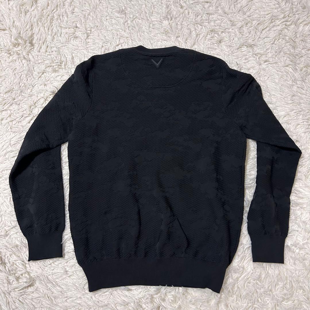 CALLAWAY キャロウェイ ニットセーター 迷彩 カモ柄 ブラック Ｍ