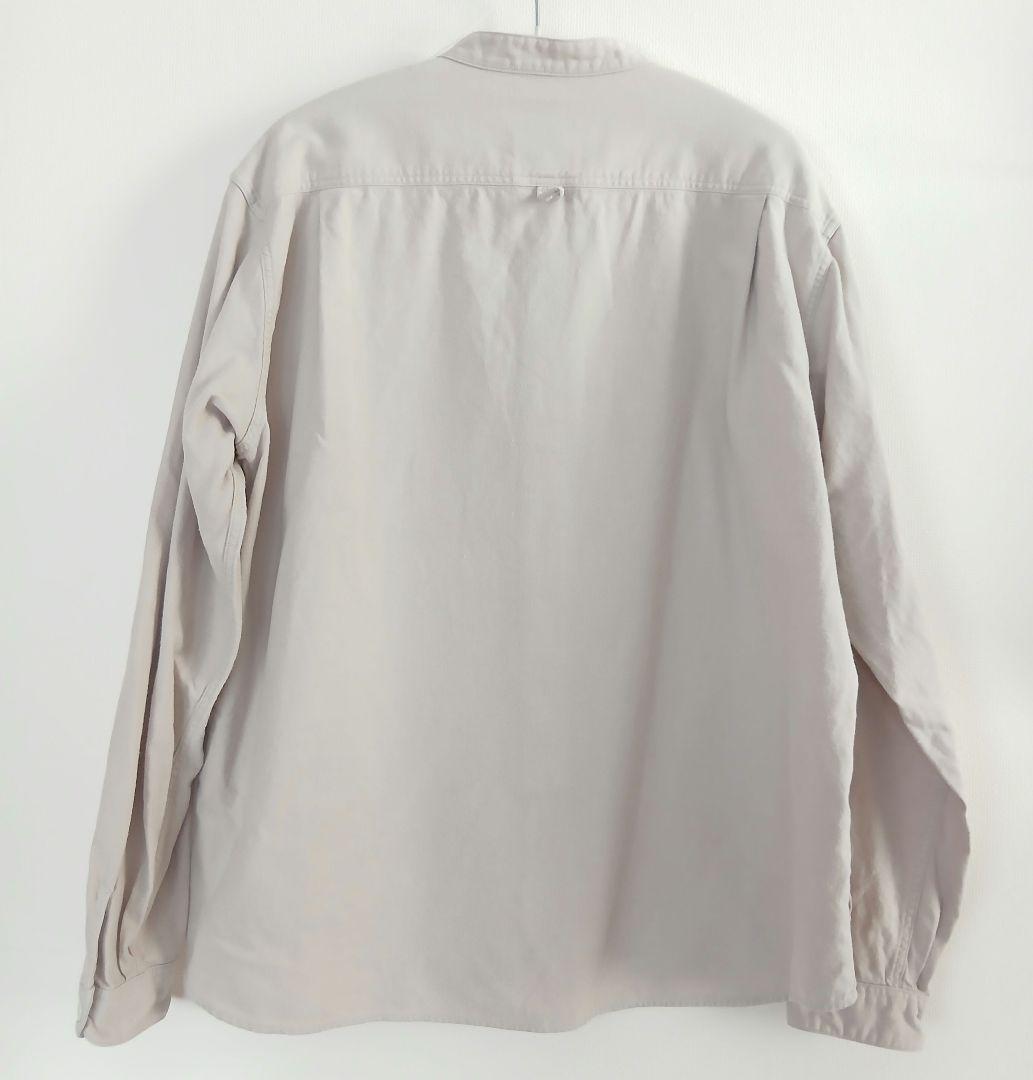 36size ダントン 長袖バンドカラーシャツ ベージュ