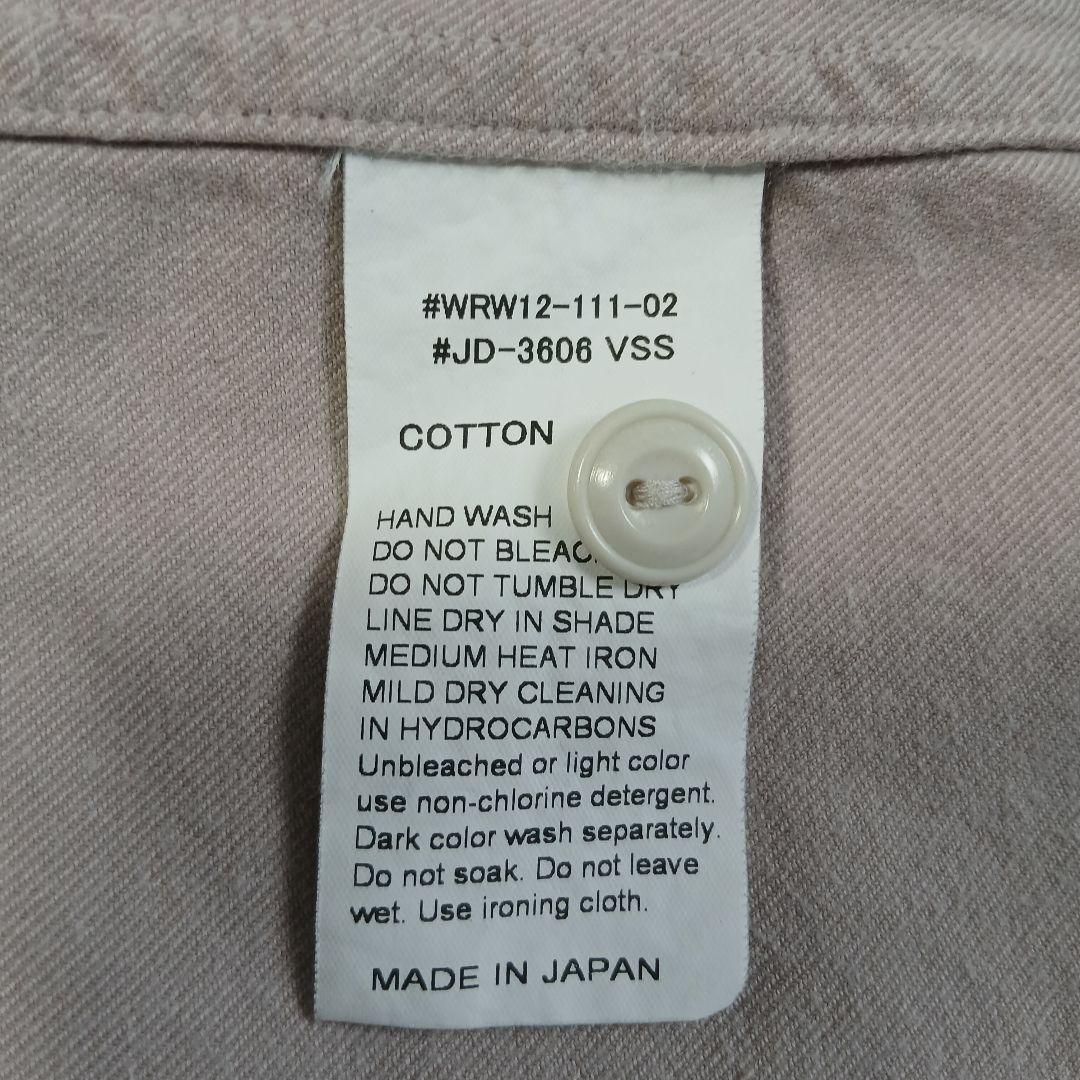 36size ダントン 長袖バンドカラーシャツ ベージュ