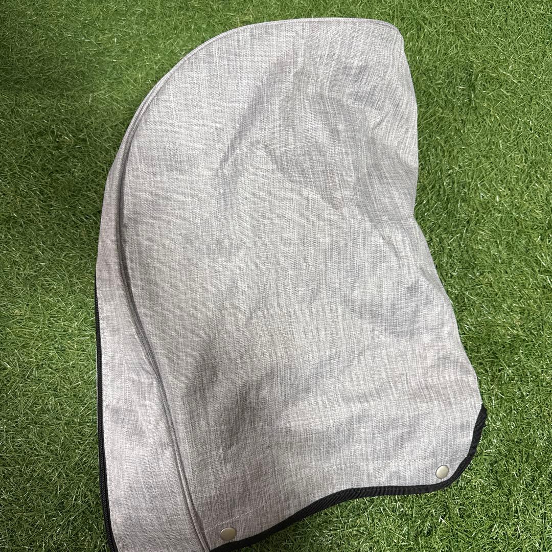 超美品‼️Mizuno グレー キャディバッグ フードカバー付き