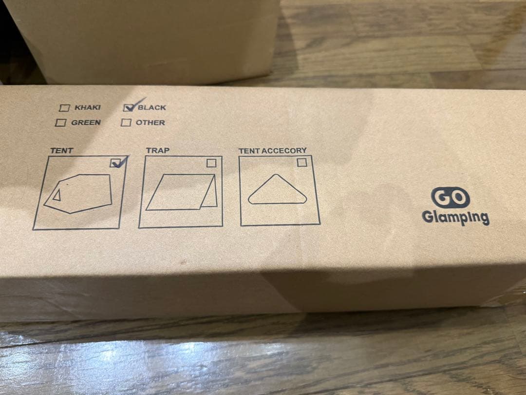 GOGlamping テント ツーリングドームテント TC ソロ ブラック 新品