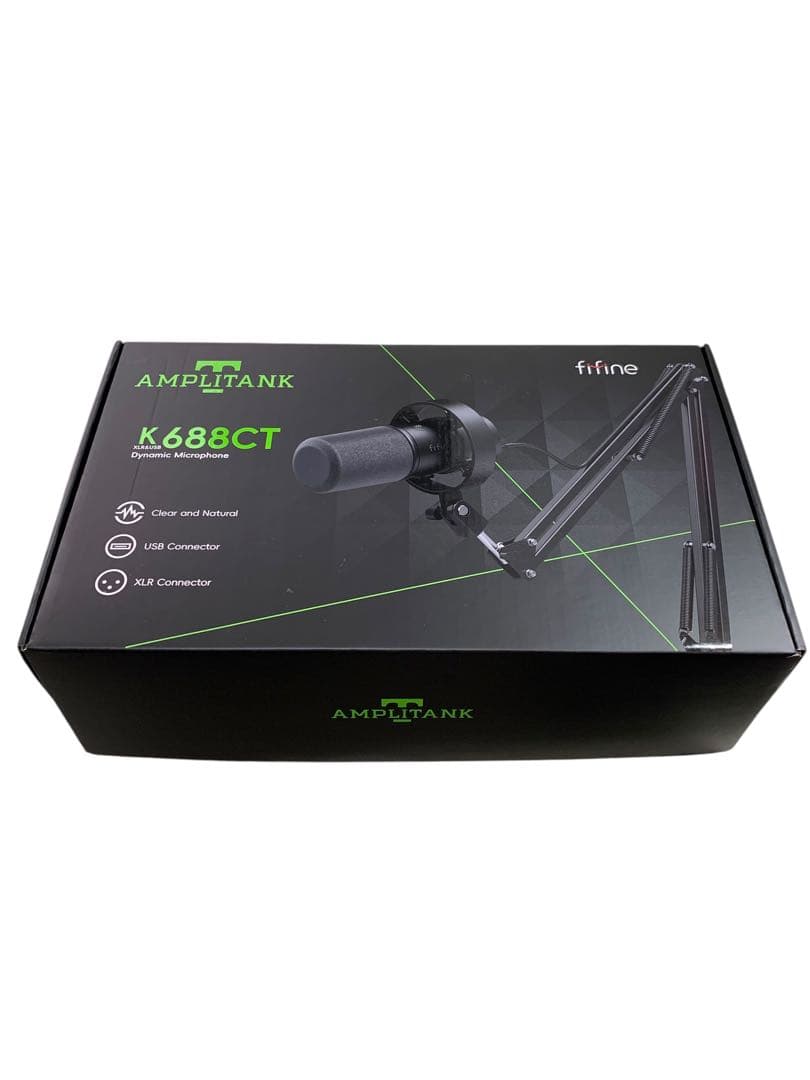 《開封済・未使用》FIFINE ダイナミックマイク K688CT ブラック