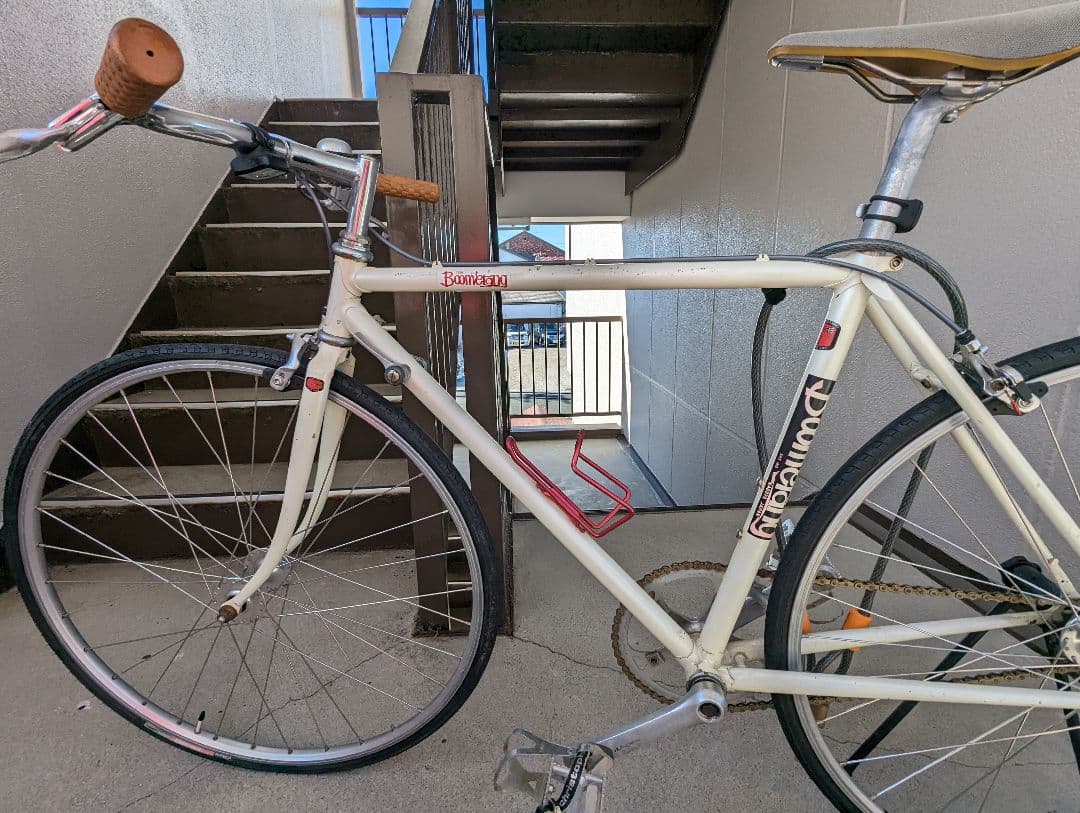 自転車　パナソニックのロードをピストに