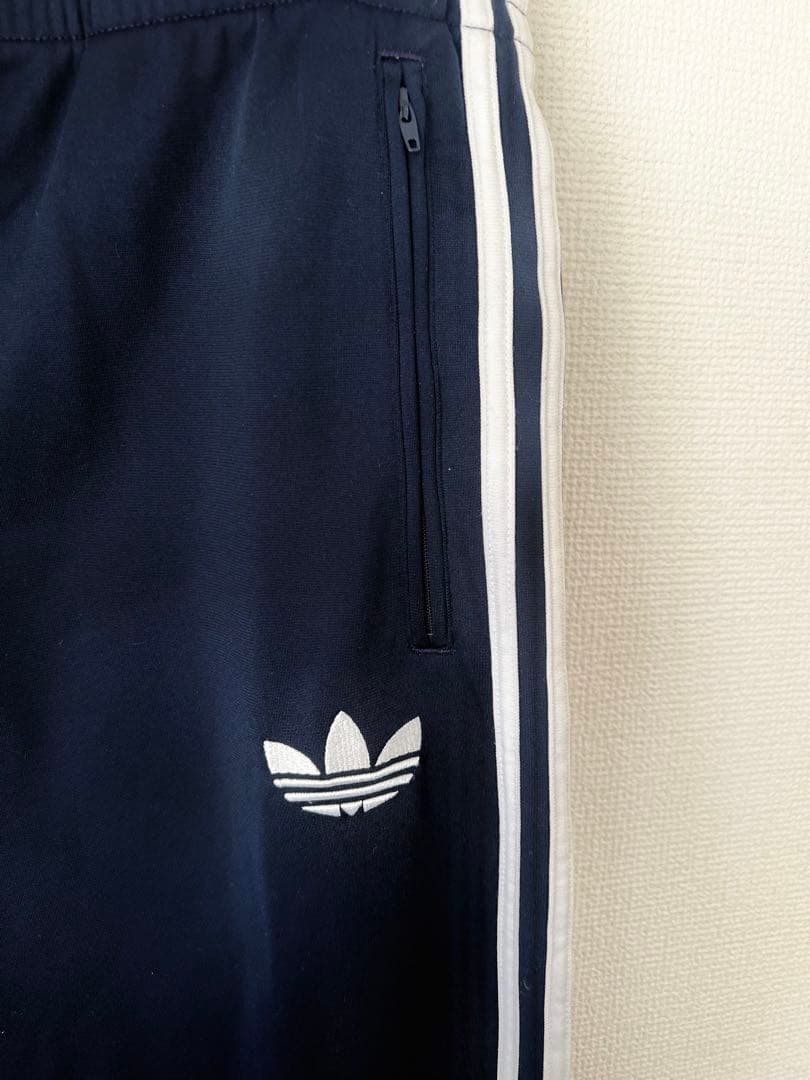 【ヴィンテージ】adidasトラックパンツ ネイビー M 春