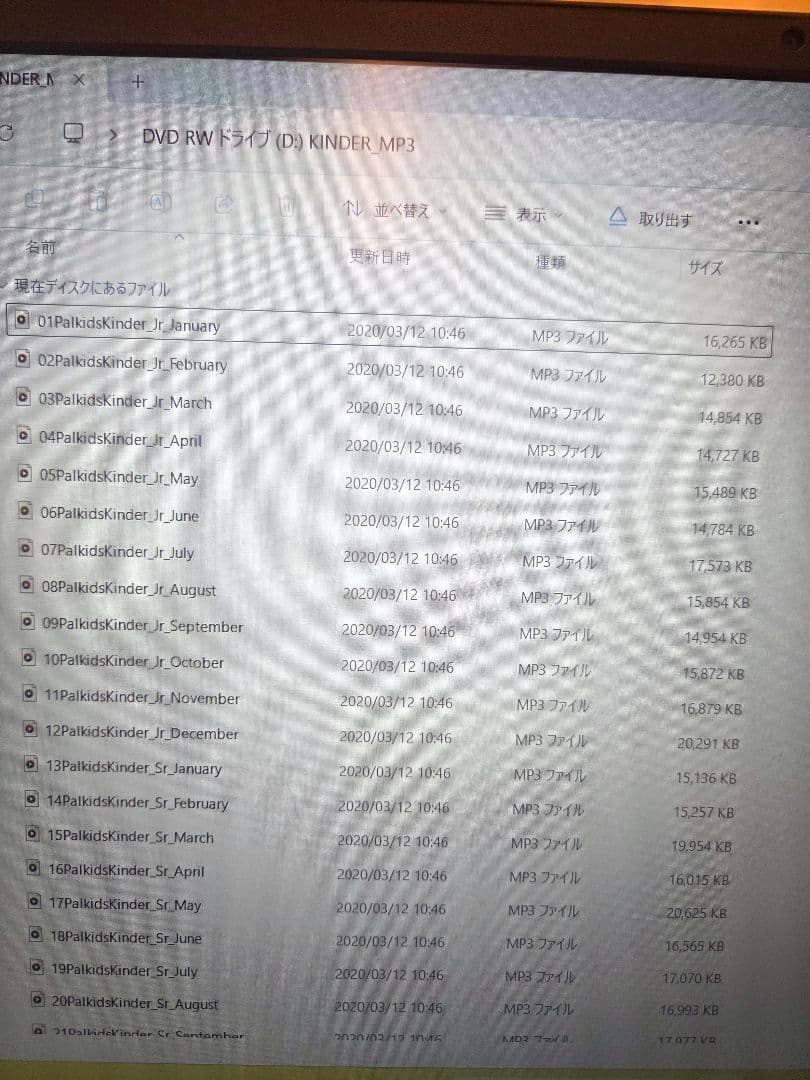 パルキッズ キンダー Junior / Senior セット