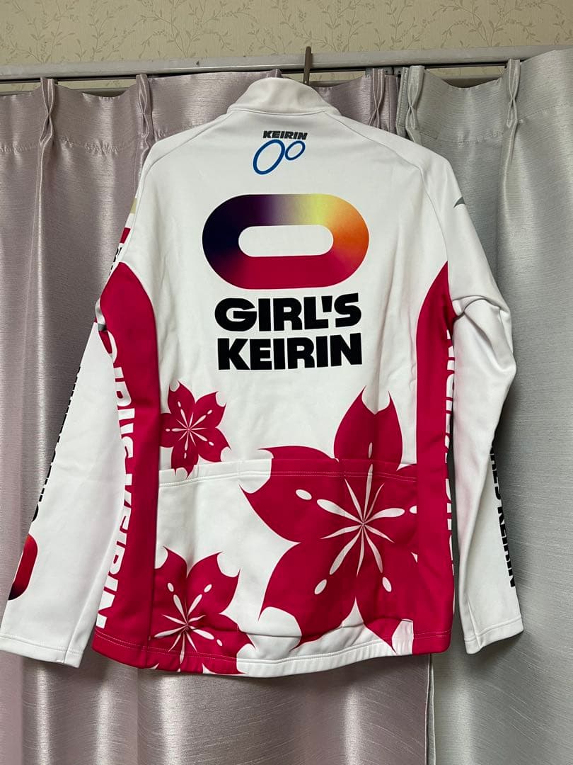 GIRL'S KEIRIN サイクルジャージ WAVE ONE 桜柄　サイズ44