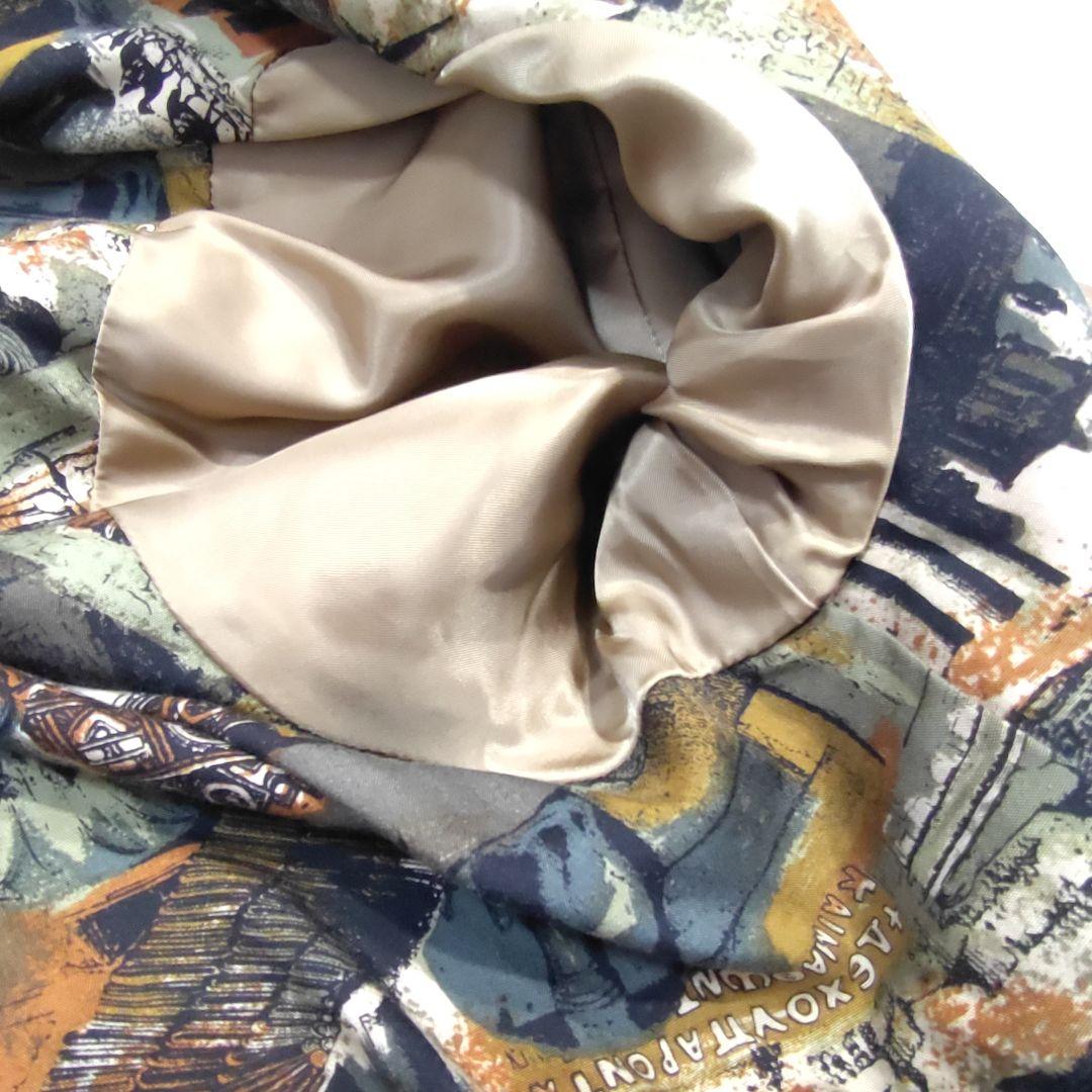 【メンズ XL相当】ランバン　内部総柄　ラムレザー　ジャケット 本革