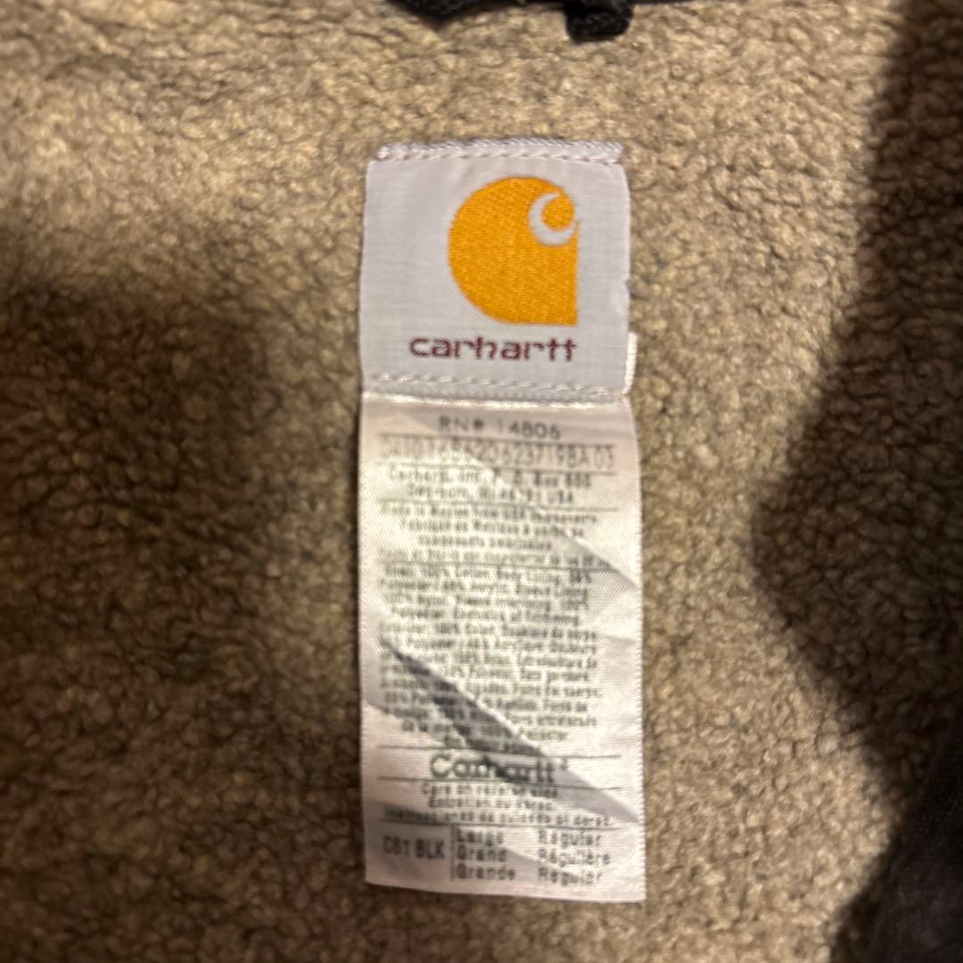 M*a様 カーハートダックジャケットブラックLレギュラー