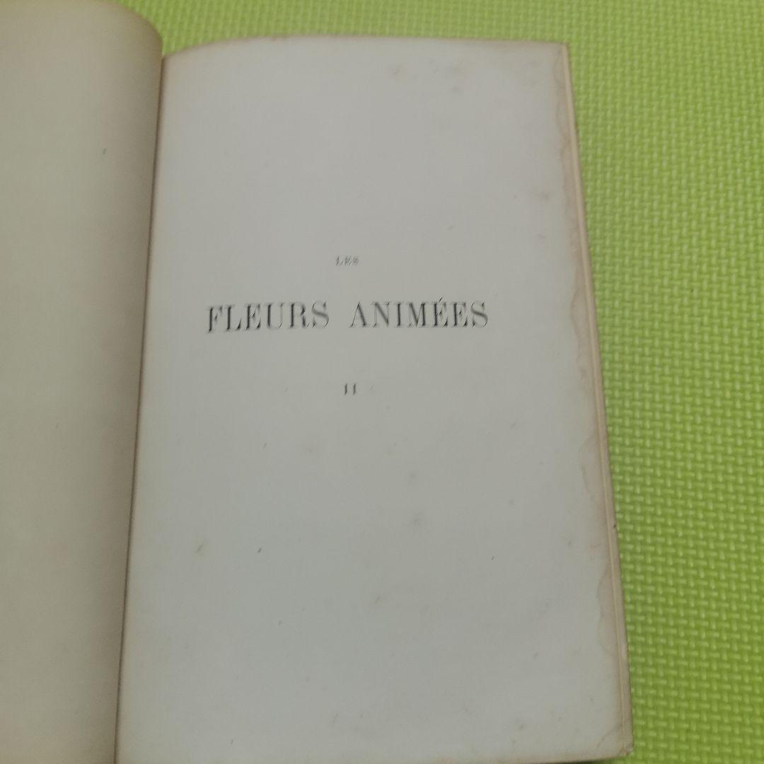 最終値下げ　グランヴィル　アンティーク本2冊と花の幻想