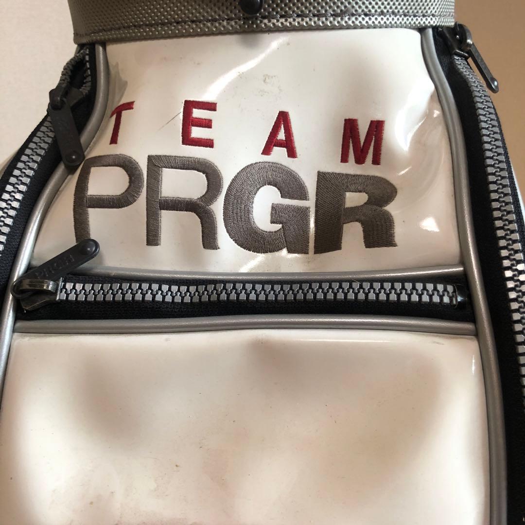 PRGR プロギア キャディバック ホワイト フードあり