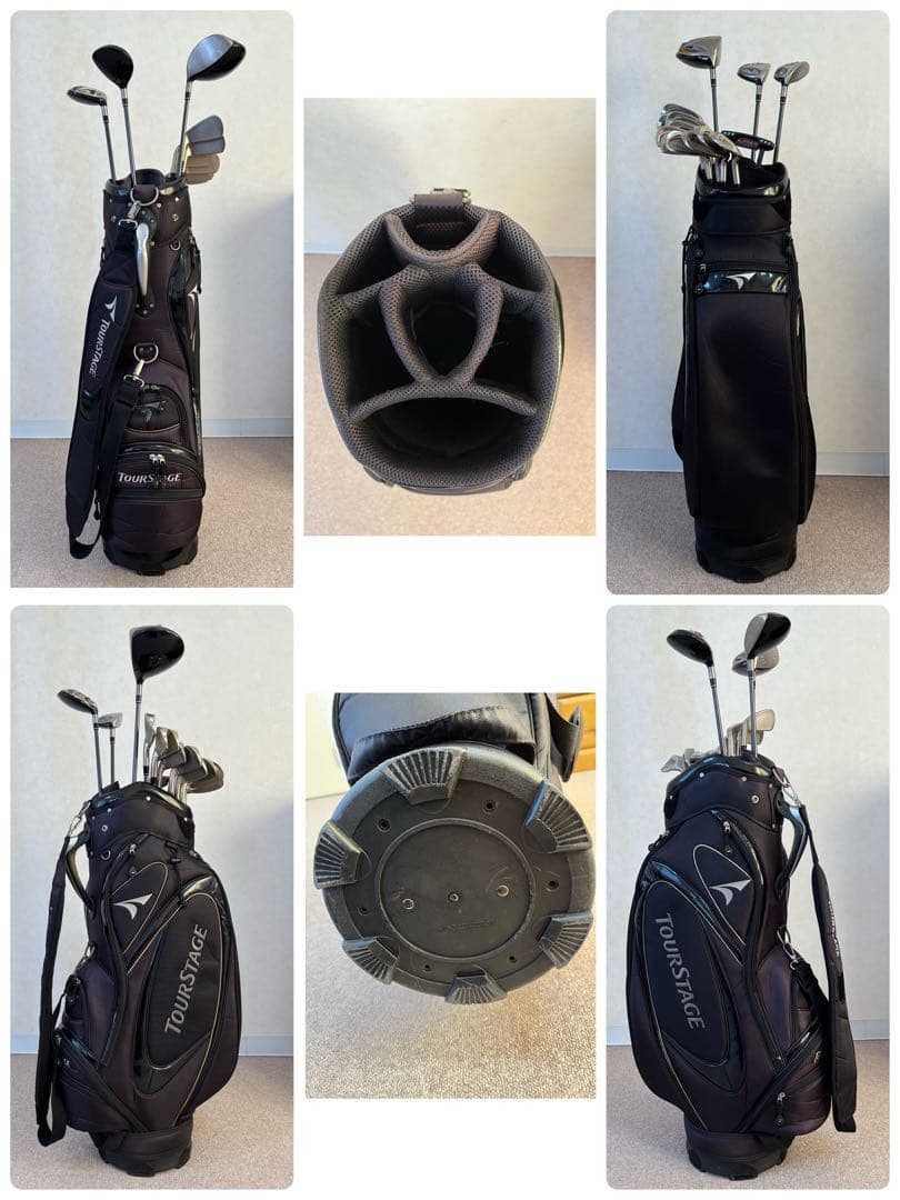 TaylorMade統一メンズゴルフクラブ14本セットキャディバッグ付