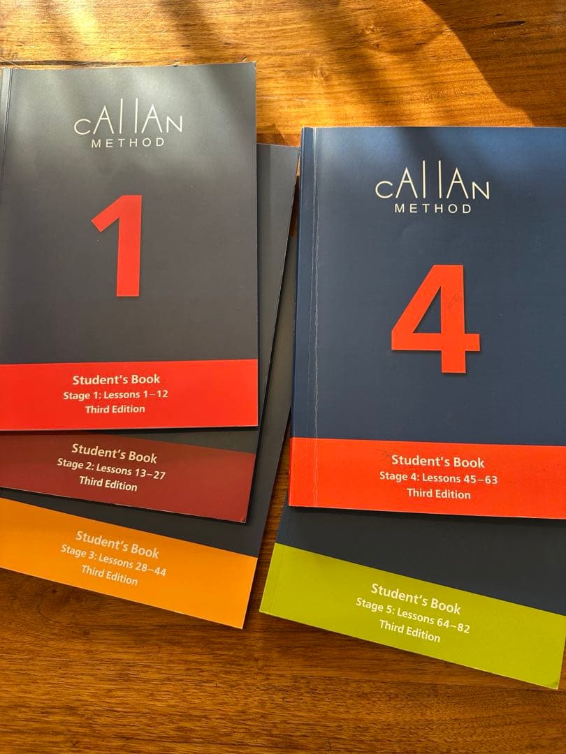 Callan Method 学生用ブック 第3版 最新版　1-5巻　※最終値下げ