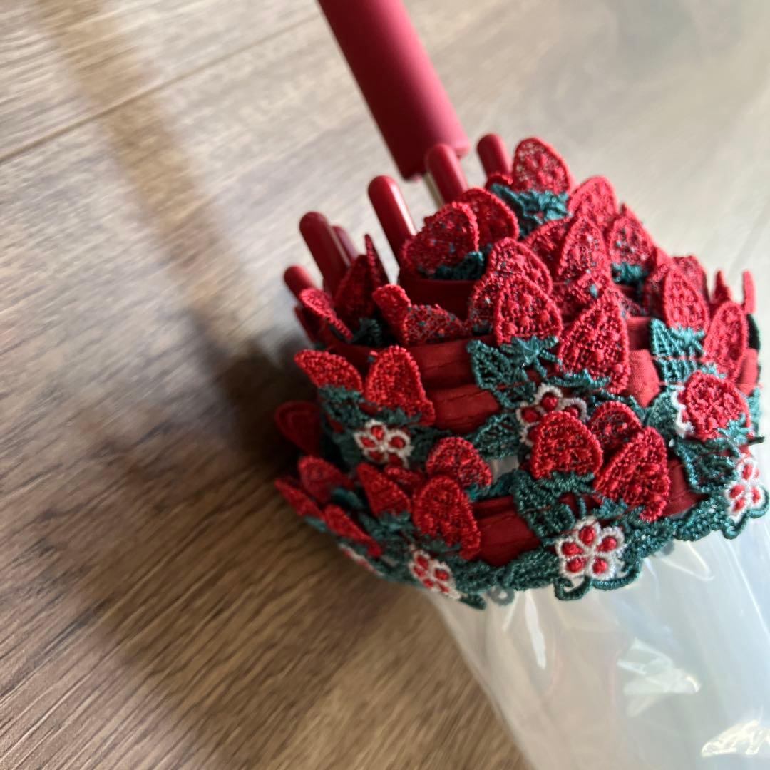 近沢レース♡ビニール傘即完売いちご♡