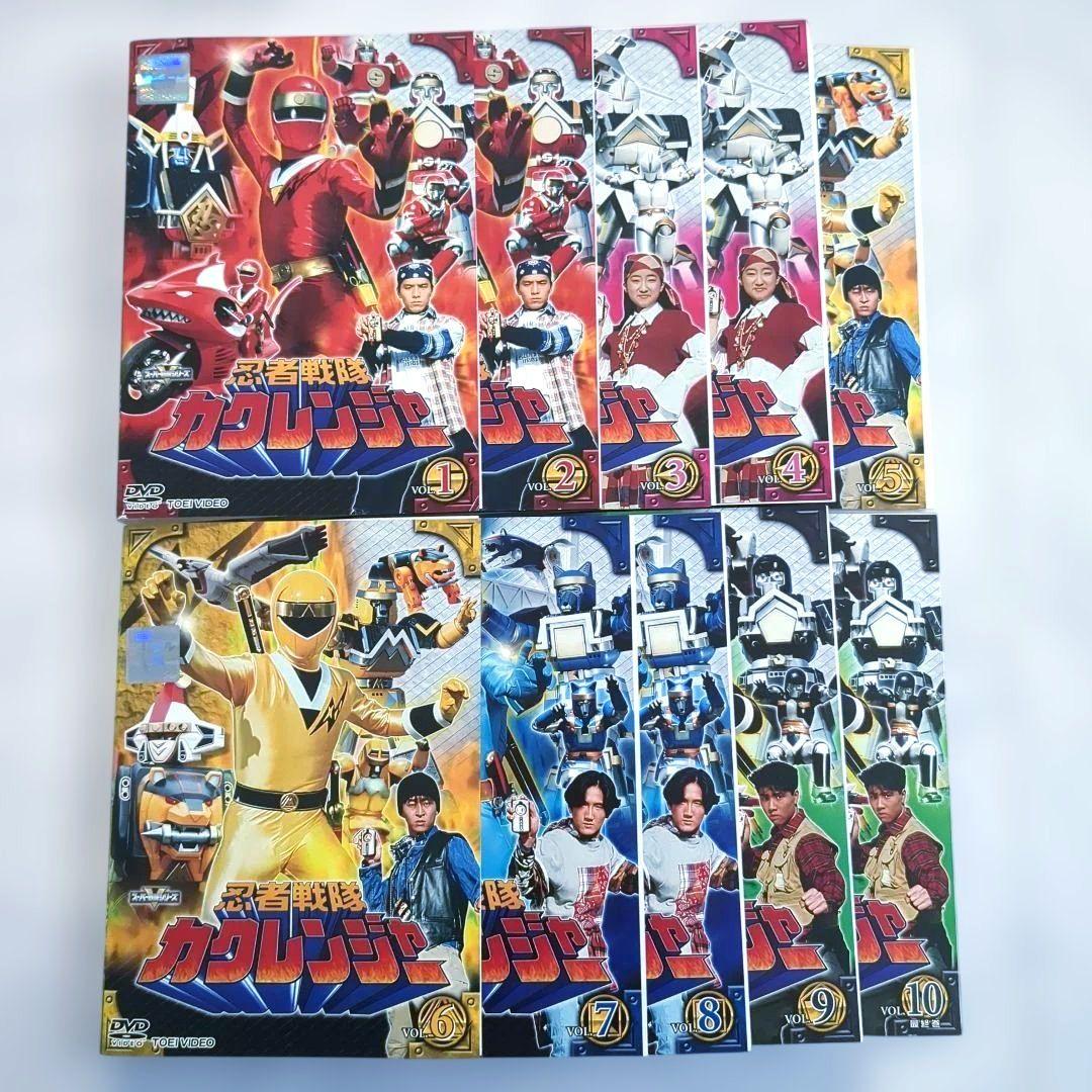忍者戦隊カクレンジャー 全巻セット/DVD 特撮 ケースなし《レンタル落ち》希少