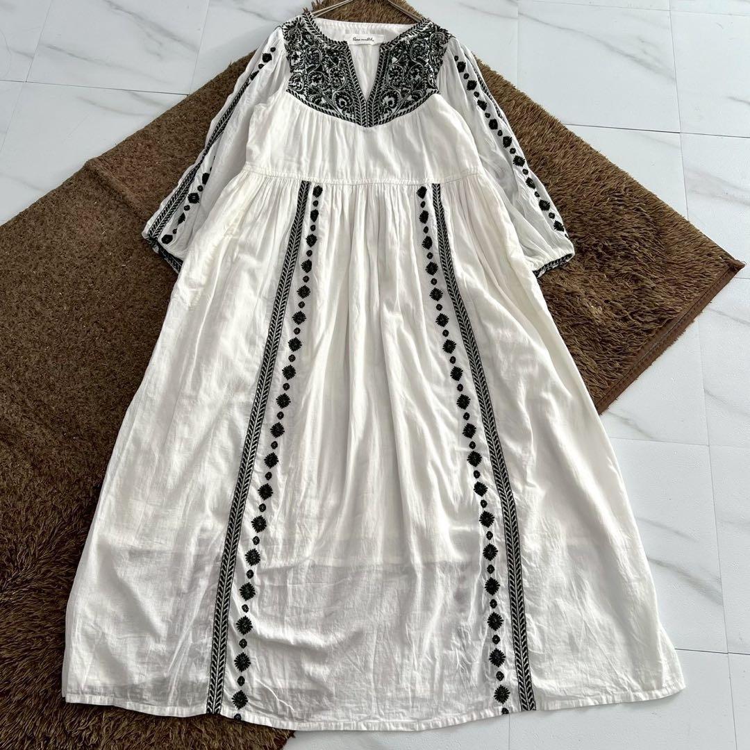 美品✨SARA MALLIKA CIN EMB LONG DRESS ワンピース