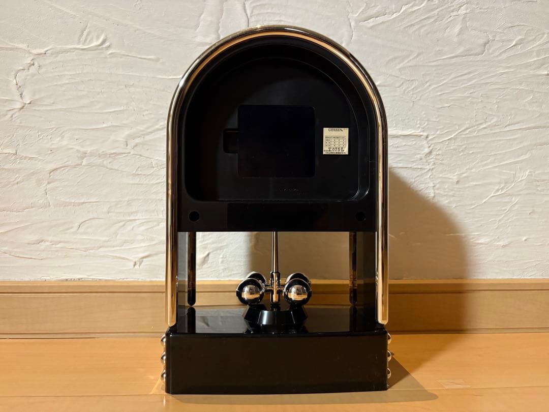 未使用 80's シチズン ブラックスキー4RG842 置き時計